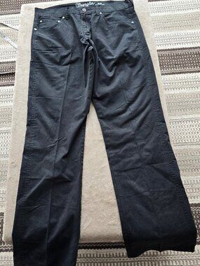 WRANGLER Retro slim streight cut black denim like New